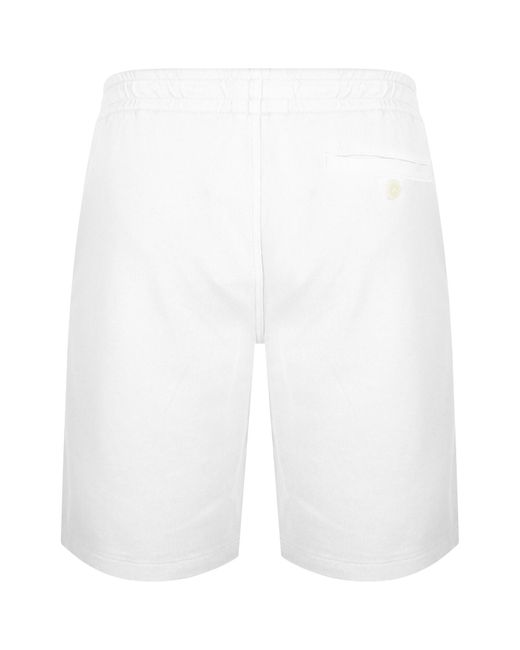 Ralph Lauren White Jersey Shorts for men