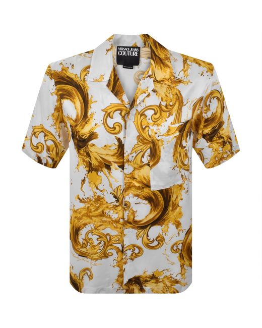 Versace Jeans Metallic Couture Bowling Shirt for men