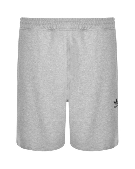 Adidas Originals Gray Logo Shorts for men