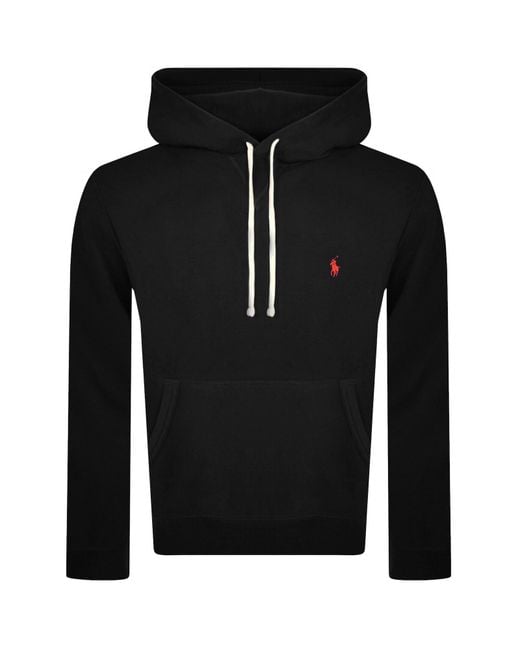 Ralph Lauren Black Pullover Hoodie for men