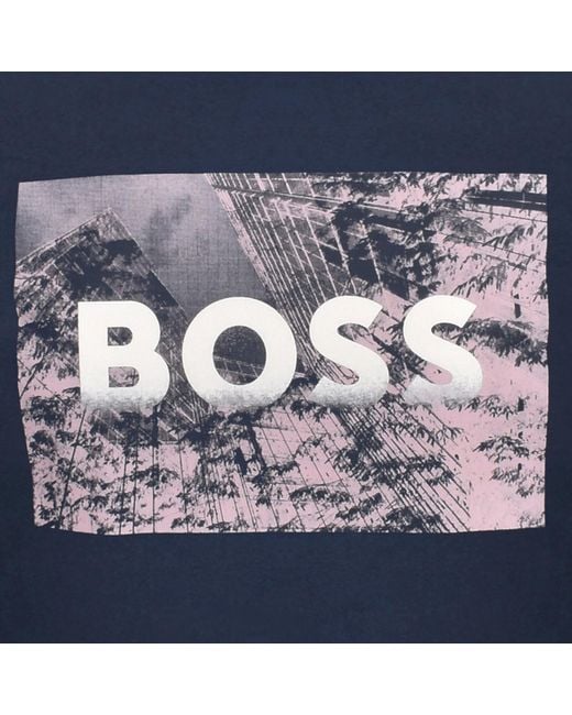 Boss Blue Boss Te Building T Shirt for men