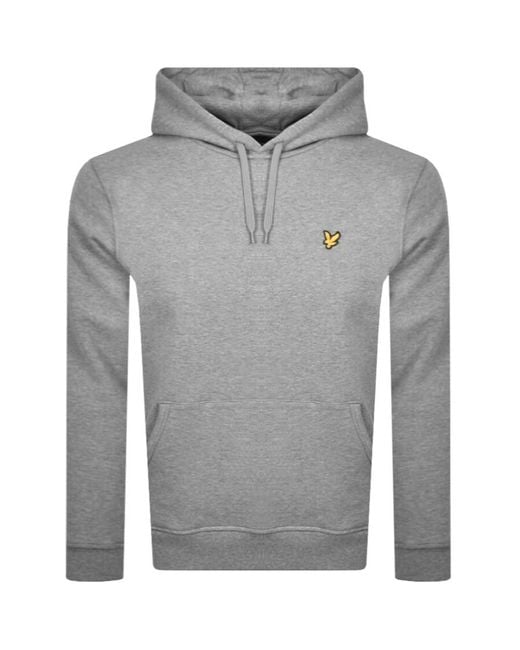 Lyle & Scott Gray Pullover Hoodie for men