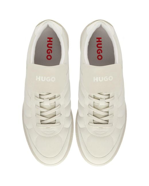 HUGO White Riven Tennis Trainers Light for men