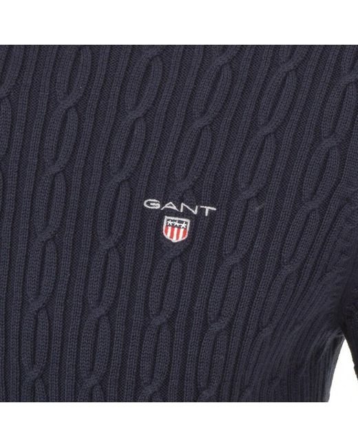 GANT Cotton Half Zip Knit Jumper in 