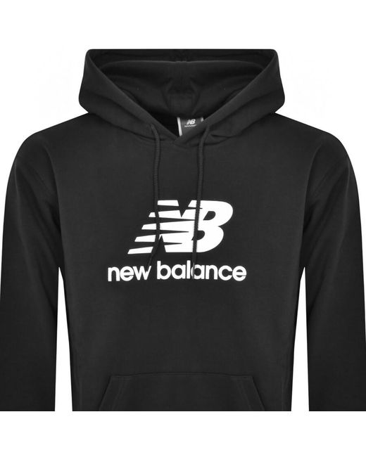 New Balance Black Sport Essentials Logo Hoodie for men