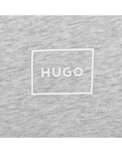 HUGO Gray Laze T Shirt Light Pastel for men