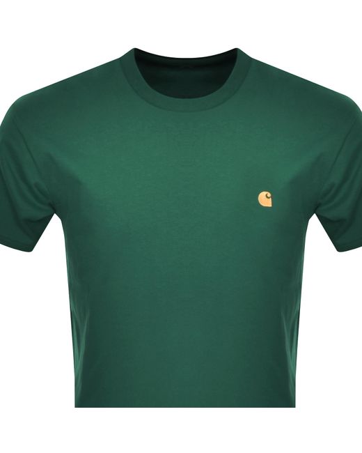 Carhartt Green Chase Short Sleeved T Shirt for men