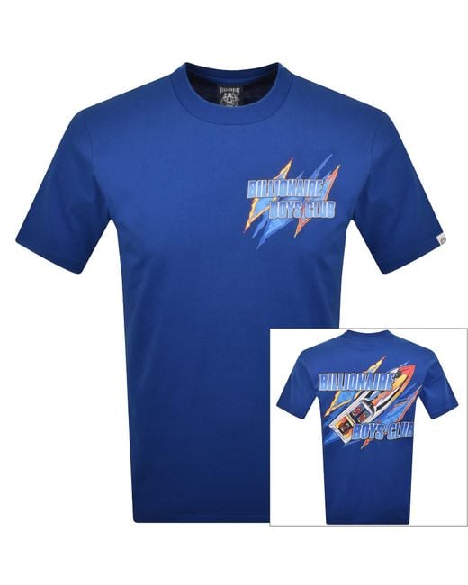 BBCICECREAM Blue Speed Ripper T Shirt for men