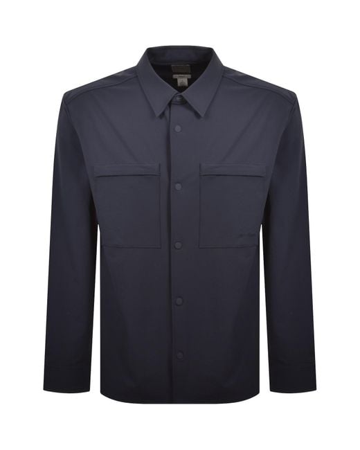 Calvin Klein Blue Jeans Utility Relaxed Overshirt for men