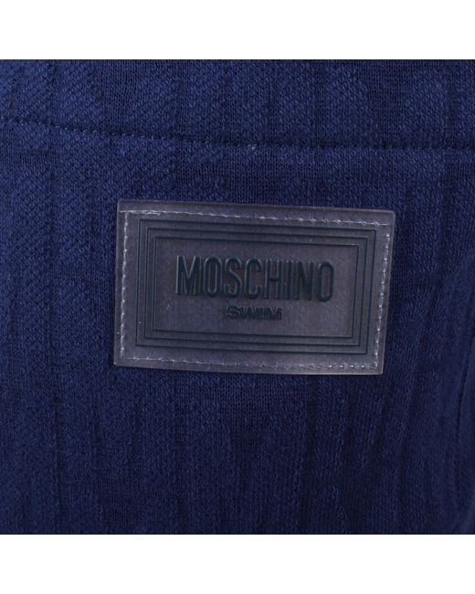 Moschino Blue Swim Short Sleeved Polo T Shirt for men
