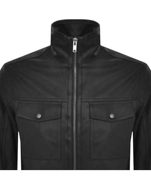 Boss Black Boss Jonova1 Leather Jacket for men