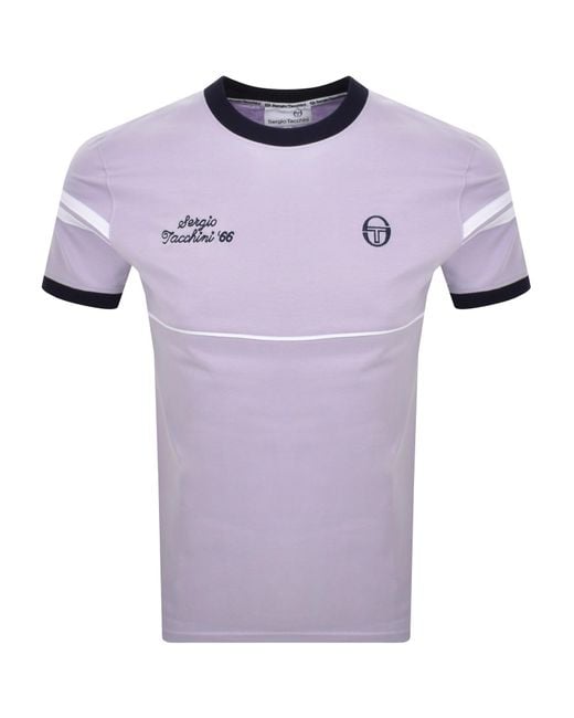 Sergio Tacchini Purple Orion Davis T Shirt for men