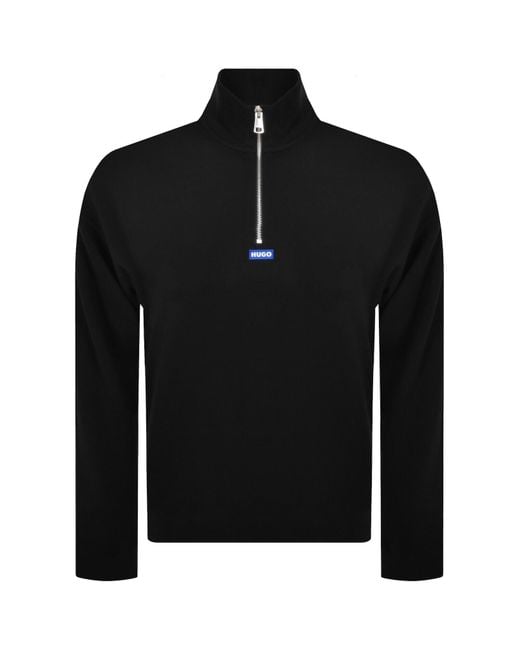 HUGO Black Neeler Sweatshirt for men