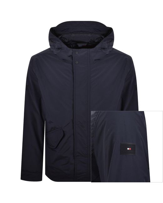 Tommy Hilfiger Blue Packable Hooded Jacket for men