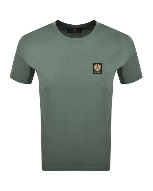 Belstaff Green Logo T Shirt for men