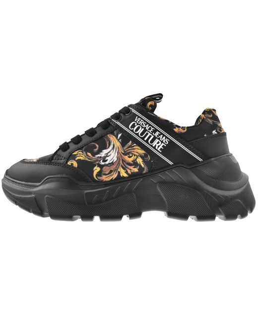 Versace Jeans Black Couture Speedtrack Trainers for men