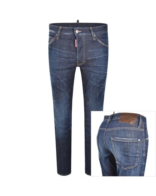 DSquared² Blue Cool Guy Slim Fit Jeans Dark for men
