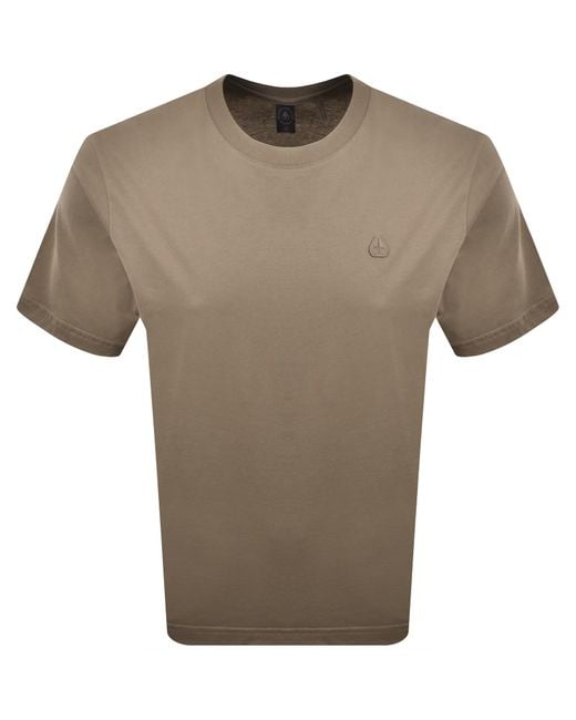 Moose Knuckles Brown Yul Classic T Shirt for men
