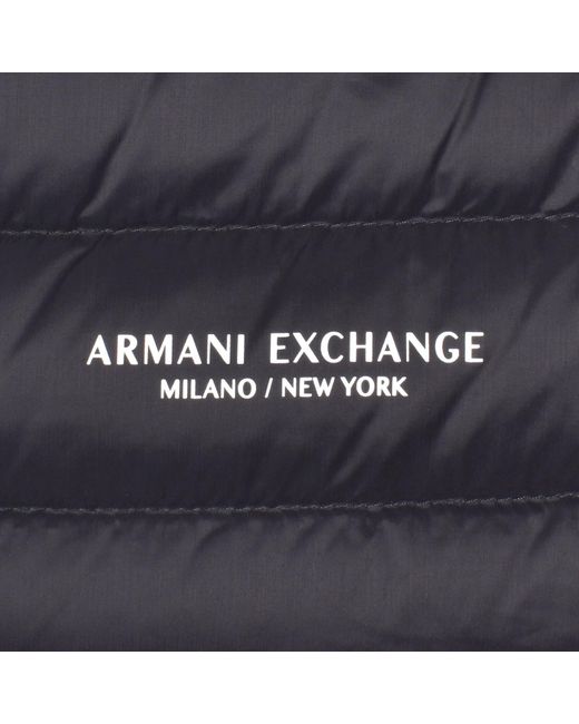ARMANI EXCHANGE Blue Padded Down Jacket for men