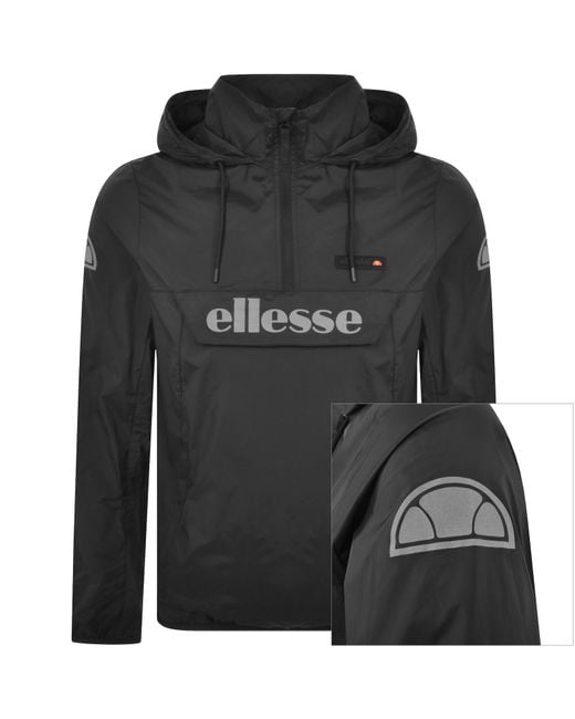 Ellesse Black Ion Half Zip Jacket for men