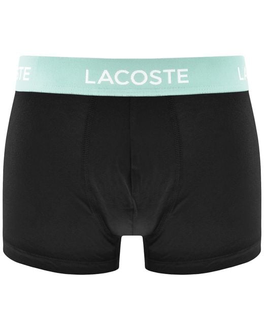 Lacoste Black Underwear 5 Pack Trunks for men