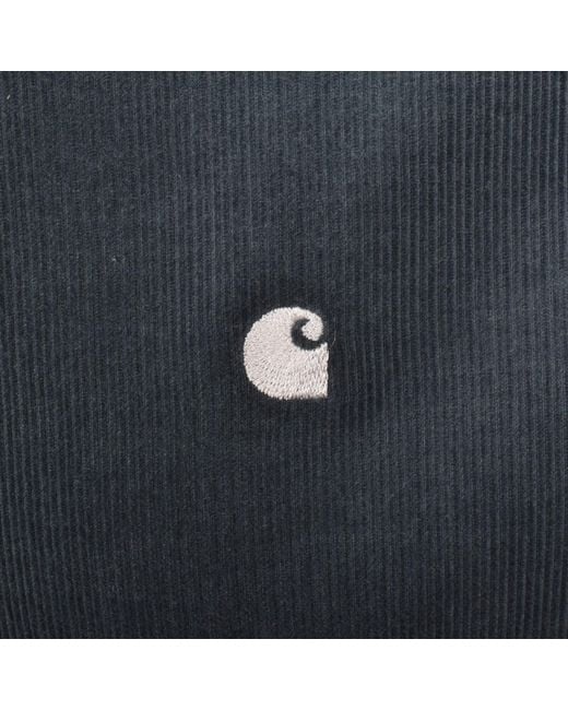 Carhartt Blue Long Sleeve Cord Shirt for men