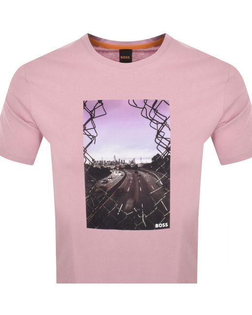 Boss Pink Boss Te Urban T Shirt for men