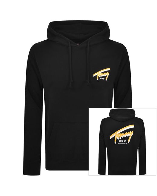 Tommy Hilfiger Black Nyc Signature Hoodie for men