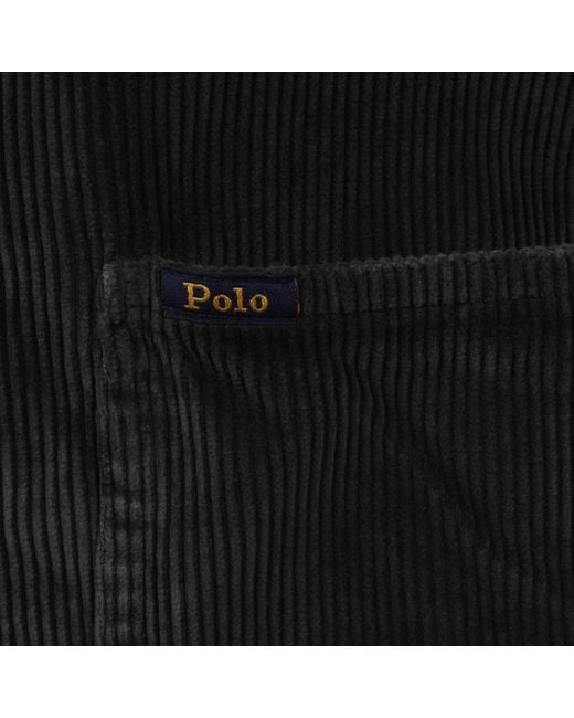 Ralph Lauren Black Corduroy Overshirt for men