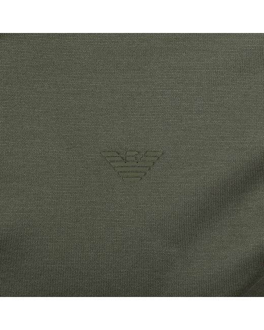 Armani Men's Green Emporio Short Sleeved Polo T Shirt