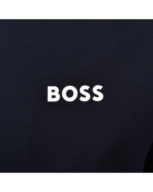 BOSS BUSINESS Blue Boss Lounge Authentic Hoodie for men
