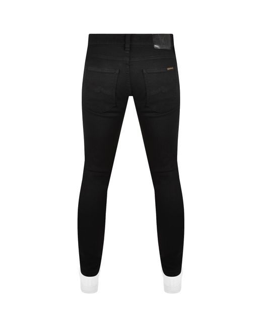 Nudie Jeans Black Jeans Tight Terry Jeans for men