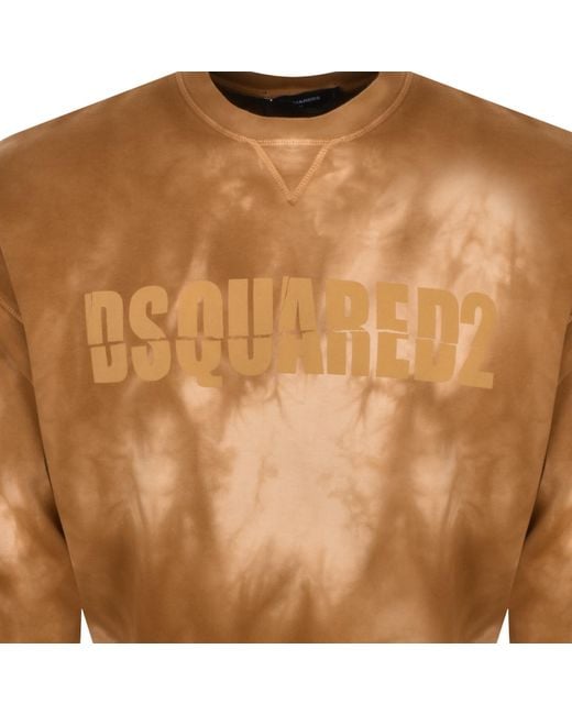 DSquared² Brown Logo Sweatshirt for men