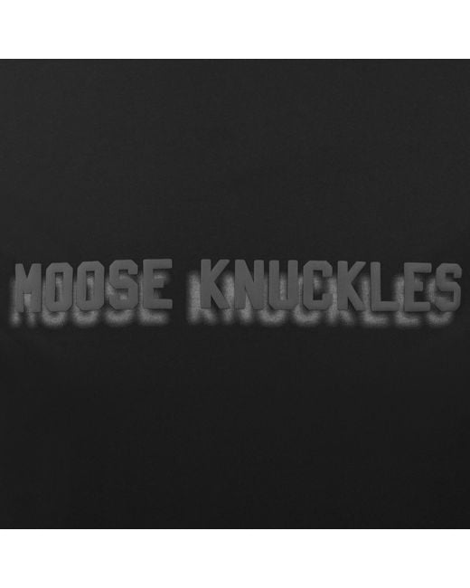 Moose Knuckles Black Shadow Logo T Shirt for men