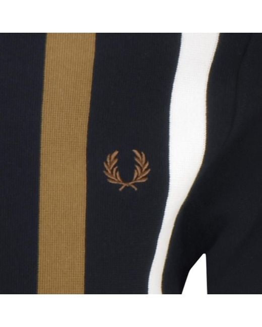 Fred Perry Black Knitted Track Jacket for men
