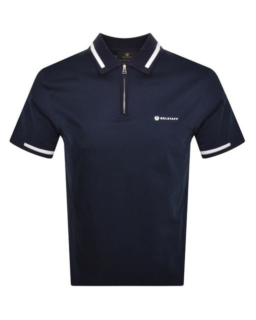 Belstaff Blue Logo Polo T Shirt for men