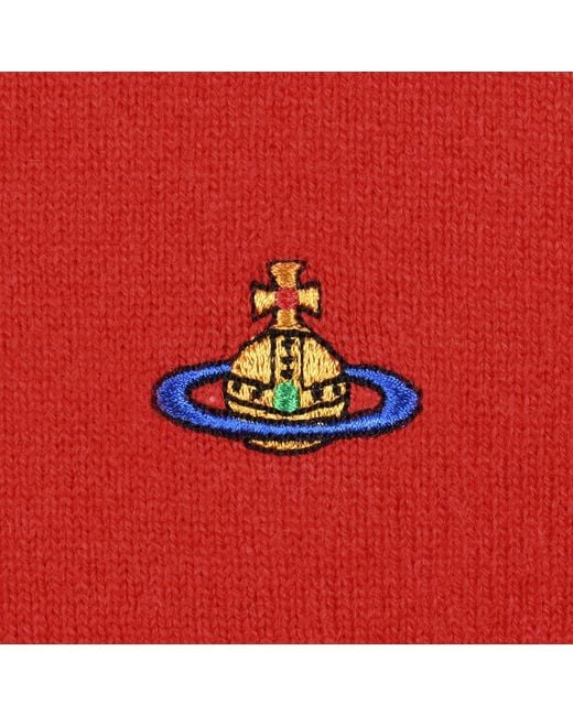 Vivienne Westwood Red Alex Round Neck Jumper for men