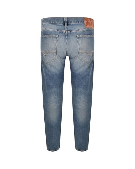 Replay Blue Neaal Slim Fit Mid Wash Jeans for men