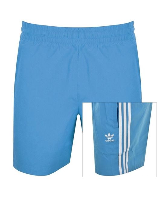 adidas originals swim shorts blue