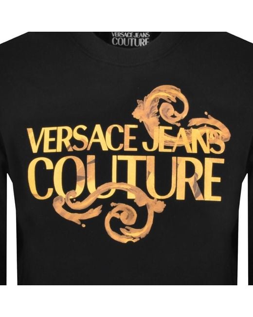 Versace Black Couture Logo Sweatshirt for men