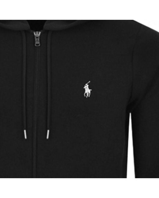 Ralph Lauren Black Full Zip Hoodie for men