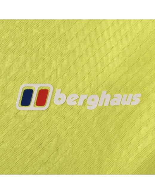 Berghaus Yellow Dawdon Tech T Shirt for men