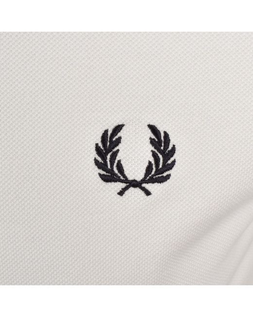 Fred Perry Gray Twin Tipped Polo T Shirt for men