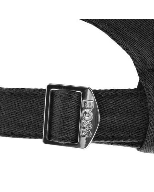 BOSS BUSINESS Black Boss Zed Baseball Cap for men