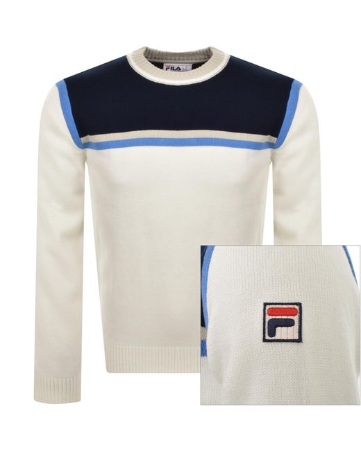 Fila Blue Stripe Crew Jumper for men