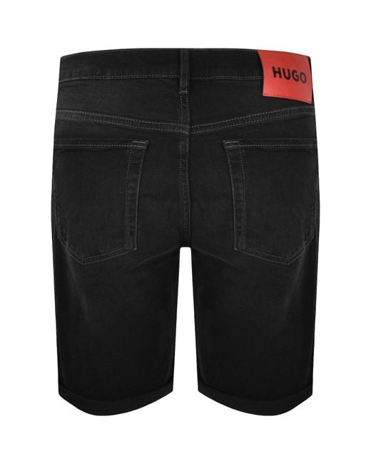 HUGO Black 634 Denim Shorts Dark for men