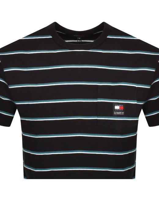 Tommy Hilfiger Black Easy Stripe T Shirt for men