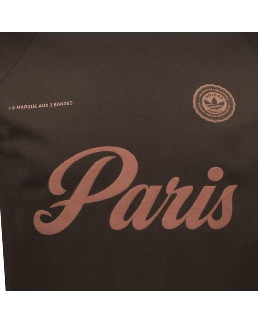Adidas Originals Black Paris Kc T Shirt for men