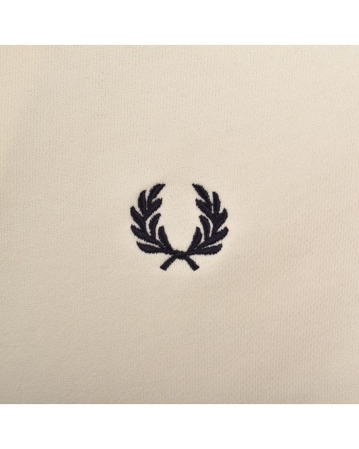 Fred Perry Natural Collared Sweatshirt for men