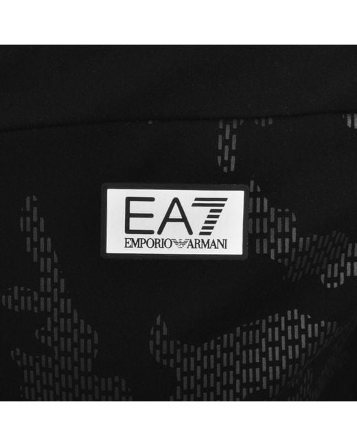 EA7 Black Emporio Armani Full Zip Hoodie for men